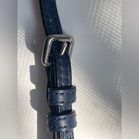 Marc by Marc Jacobs Navy Blue with Silver Hardware Noa Leather Crossbody Bag - Picture 10 of 12